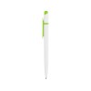 Купить Ручка шариковая Этюд, белый/зеленое яблоко с нанесением логотипа