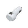 Купить Автомобильная зарядка CC-01, 2 USB порта, белый цвет. с нанесением логотипа