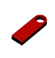 USB 2.0-флешка на 128 Гб с мини чипом и круглым отверстием, красный