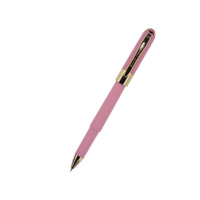 Купить Ручка пластиковая шариковая Monaco, 0,5мм, синие чернила, розовый с нанесением
