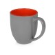 Купить Кружка керамическая Gracy 450мл, серый/красный с нанесением логотипа