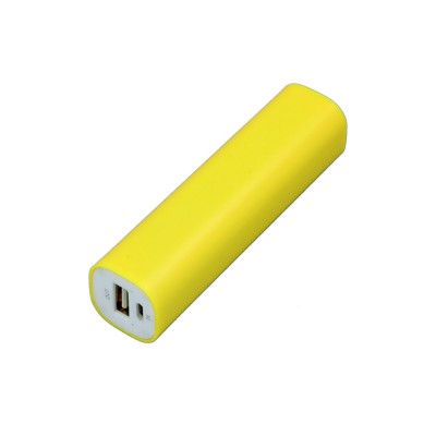 PB030 Универсальное зарядное устройство power bank  прямоугольной формы. 2600MAH. Желтый