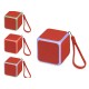 Купить Портативная колонка Cube с подсветкой, красный с нанесением логотипа
