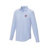 Купить Cuprite Мужская рубашка с длинным рукавом, изготовленная из натуральных материалов, которые отвечают стандарту GOTS - Светло-синий с нанесением логотипа