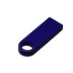 Купить USB 2.0-флешка на 32 Гб с мини чипом и круглым отверстием, синий с нанесением логотипа