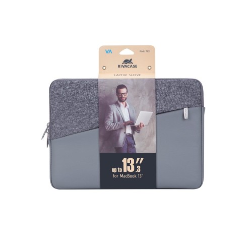 Купить RIVACASE 7903 grey чехол для MacBook Pro и Ultrabook 13.3 / 12 с нанесением логотипа