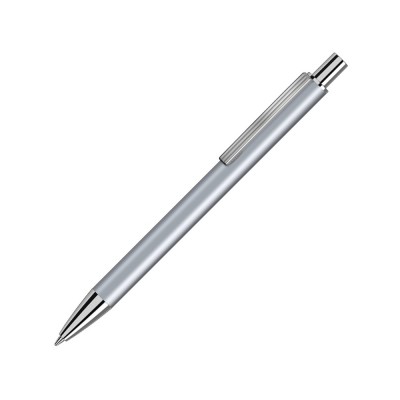 Купить Металлическая автоматическая шариковая ручка Groove, серебристый с нанесением