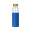 Купить Бутылка для воды стеклянная Refine, в чехле, 550 мл, темно-синий с нанесением логотипа