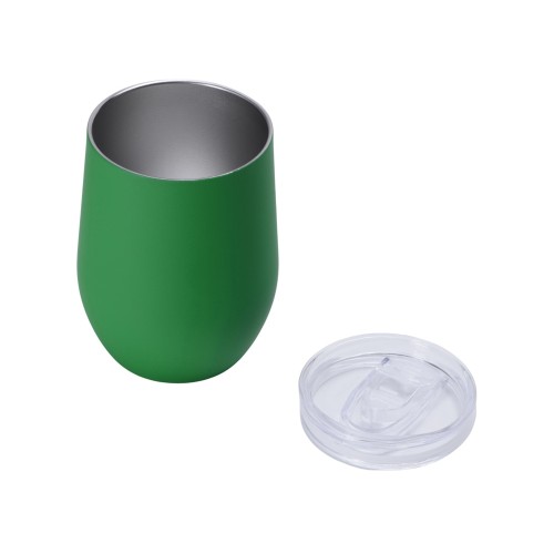 Купить Термокружка Sense Gum, soft-touch, непротекаемая крышка, 370мл, крафтовая упаковка, зеленый с нанесением логотипа