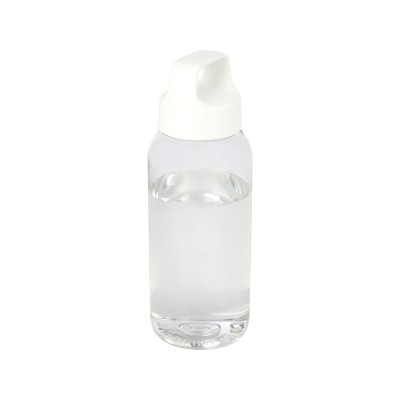 Купить Бутылка для воды Bebo из переработанной пластмассы объемом 450 мл - Белый с нанесением логотипа