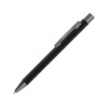Купить Ручка шариковая UMA STRAIGHT GUM soft-touch, с зеркальной гравировкой, черный с нанесением логотипа