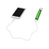 Купить Портативное зарядное устройство Марс с карабином, 2600 mAh, зеленый с нанесением логотипа