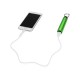 Купить Портативное зарядное устройство Марс с карабином, 2600 mAh, зеленый с нанесением логотипа