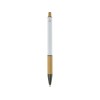 Купить Darius шариковая ручка из переработанного алюминия, синие чернила - Белый с нанесением логотипа