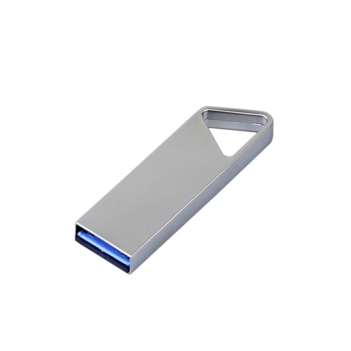 Купить USB 2.0-флешка на 512 Мбайт с мини чипом, компактный дизайн, отверстие треугольной формы для цепочки с нанесением логотипа