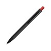 Купить Ручка металлическая шариковая Blaze с цветным зеркальным слоем, черный/красный с нанесением логотипа