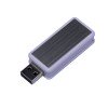 Купить USB-флешка промо на 32 Гб прямоугольной формы, выдвижной механизм, белый с нанесением логотипа