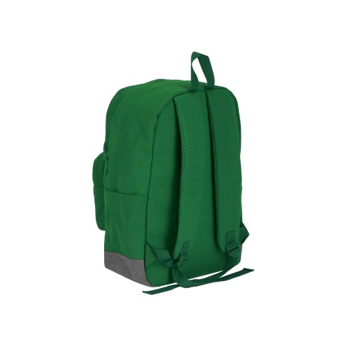 Купить Рюкзак Shammy с эко-замшей для ноутбука 15, зеленый с нанесением логотипа