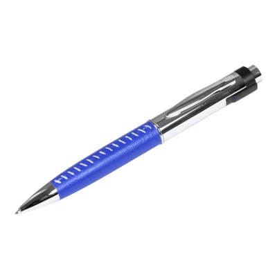 Купить Флешка в виде ручки с мини чипом, 32 Гб, синий/серебристый с нанесением