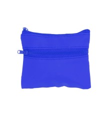 Кошелек ADAL с 2 карманами из RPET с  молниями в тон, королевский синий