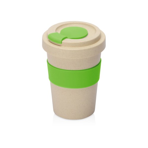 Купить Стакан из пшеничного волокна Flava, зеленое яблоко с нанесением логотипа