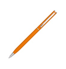 Ручка металлическая шариковая Slim, оранжевый