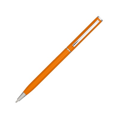 Купить Ручка металлическая шариковая Slim, оранжевый с нанесением