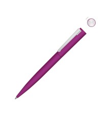 Металлическая шариковая ручка soft touch Brush gum, розовый