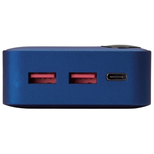 Купить Внешний аккумулятор Mild Pro c быстрой зарядкой QC/PD, 20 000 mAh, синий с нанесением логотипа