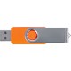 Купить Флеш-карта USB 2.0 16 Gb Flash C1, оранжевый с нанесением логотипа