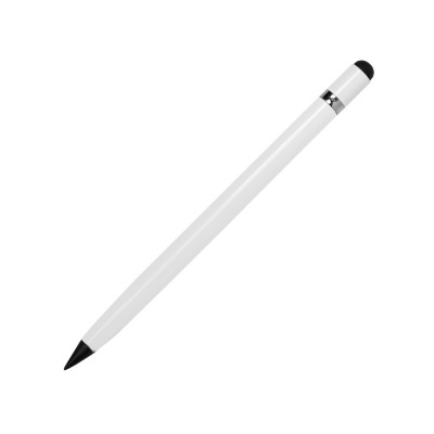 Купить Вечный карандаш Eternal со стилусом и ластиком, белый с нанесением логотипа