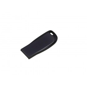 Флешка с мини чипом, компактный дизайн с овальным отверстием, 8 Гб, антрацит
