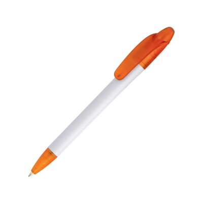 Купить Ручка шариковая Celebrity Эвита, белый/оранжевый с нанесением логотипа