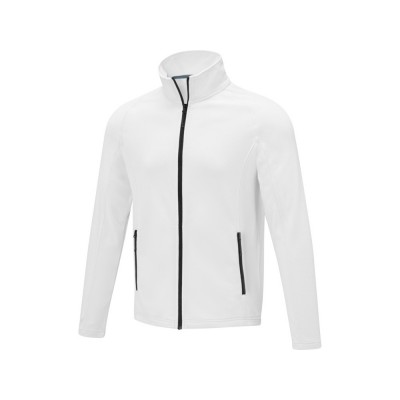 Купить Мужская флисовая куртка Zelus, белый с нанесением логотипа