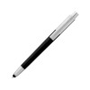 Купить Ручка-стилус шариковая Salta, черный/серебристый, синие чернила с нанесением логотипа