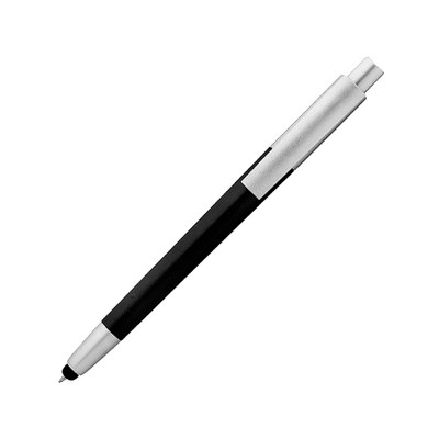 Купить Ручка-стилус шариковая Salta, черный/серебристый, синие чернила с нанесением