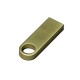 Купить USB 2.0-флешка на 128 Гб с мини чипом и круглым отверстием, золотистый с нанесением логотипа