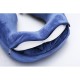Купить Подушка для путешествий с эффектом памяти, с капюшоном Hooded Tranquility Pillow, синий с нанесением логотипа