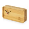 Купить Прямоугольные настольные часы из бамбука Squarium с нанесением логотипа