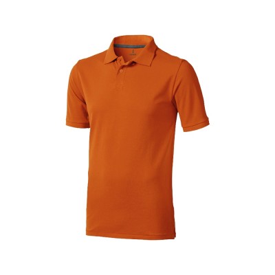 Купить Calgary мужская футболка-поло с коротким рукавом, оранжевый с нанесением логотипа