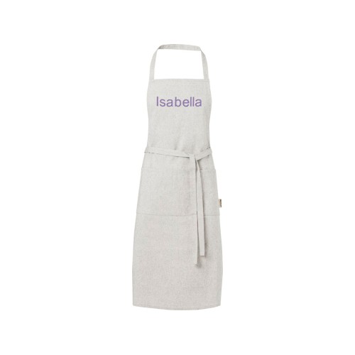 Купить Pheebs 200 g/m2 recycled cotton apron, серый яркий с нанесением логотипа