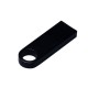 Купить USB 2.0-флешка на 64 Гб с мини чипом и круглым отверстием, черный с нанесением логотипа