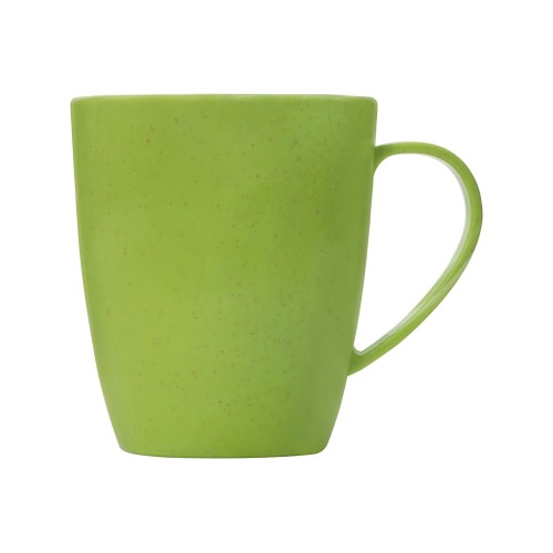 Купить Кружка из пшеничного волокна Morning, 400 мл, зеленый с нанесением логотипа