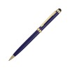 Купить Ручка шариковая Голд Сойер со стилусом, синий с нанесением логотипа