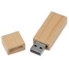 Купить Флеш-карта USB 2.0 16 Gb Woody с магнитным колпачком, натуральный с нанесением логотипа