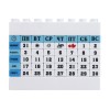 Купить Вечный календарь в виде конструктора, синий с нанесением логотипа