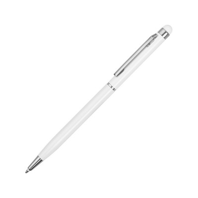 Купить Ручка-стилус металлическая шариковая Jucy, белый с нанесением