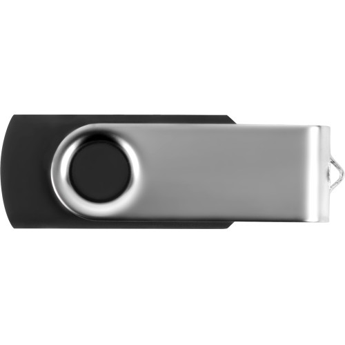 Купить Флеш-карта USB 2.0 16 Gb Квебек, черный с нанесением логотипа