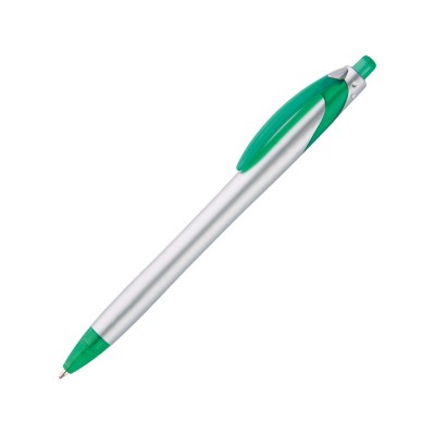 Купить Ручка шариковая Каприз Сильвер, серебристый/зеленый с нанесением