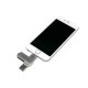 Купить USB-флешка на 32 Гб, интерфейс USB3.0, поворотный механизм,c дополнительными разъемами для I-phone Lightning и Micro USB,  полностью металлический корпус, серебро с нанесением логотипа